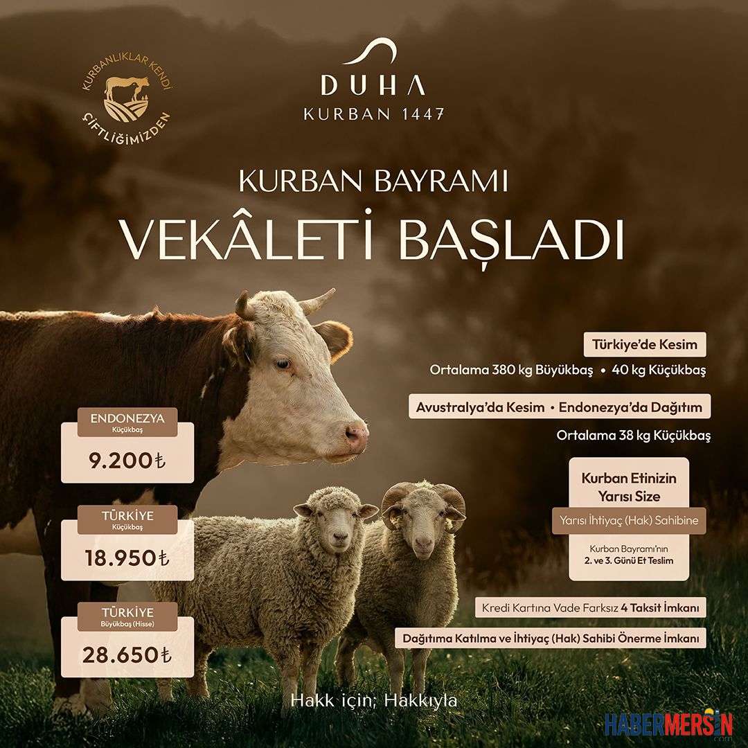DUHA Kurban 1447 Vekâlet Başvuruları Başladı: Güven ve Şeffaflıkla Paylaşım Zamanı