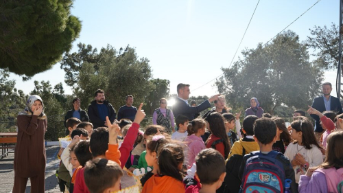 Bugün ara tatil öncesinde Atatürk İlkokulu’nda